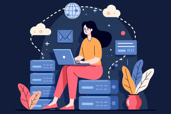 Domain & Hosting Illustration
